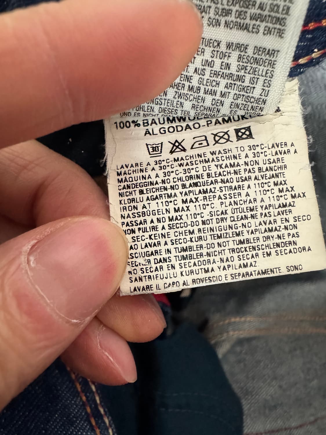 희귀!! 디젤 Diesel Zathan 부츠컷 워싱 데님팬츠 35.4인치 상품이미지6