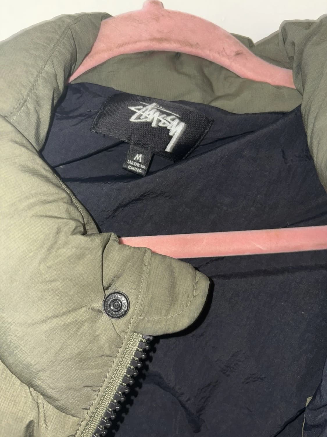 스투시 립스탑 다운 푸퍼 패딩 자켓 올리브 상품이미지3