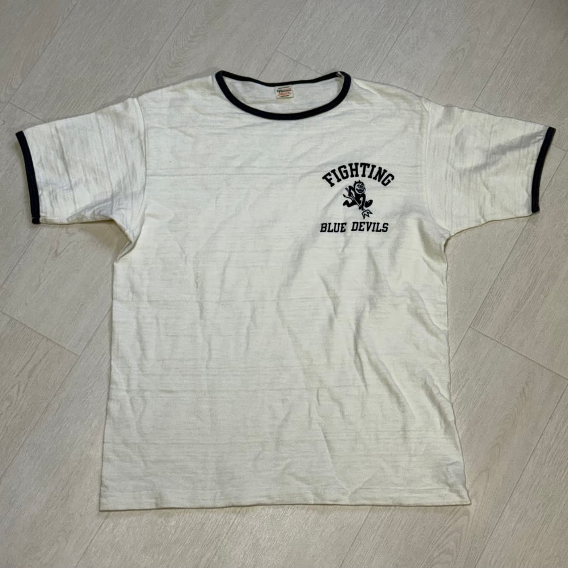 웨어히우스 LOT 4059 프린트 링거 티셔츠  상품이미지1