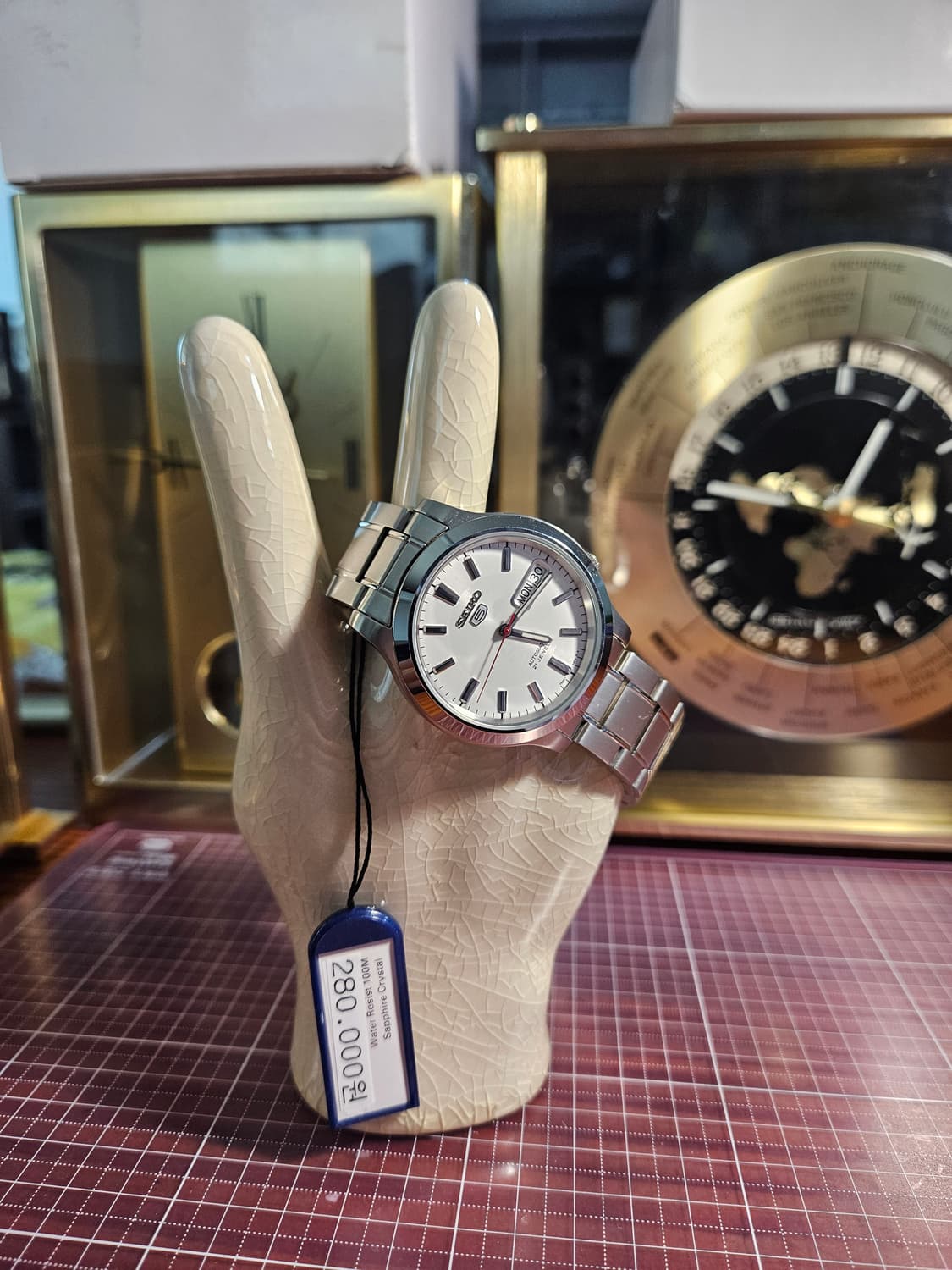 세이코5 미사용 새제품 흰판 오토메틱  상품이미지1