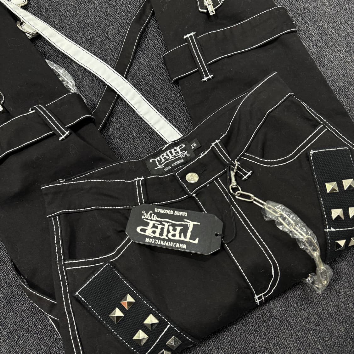 TRIPP nyc 본디지 스트랩 레이더 지퍼 팬츠 상품이미지9