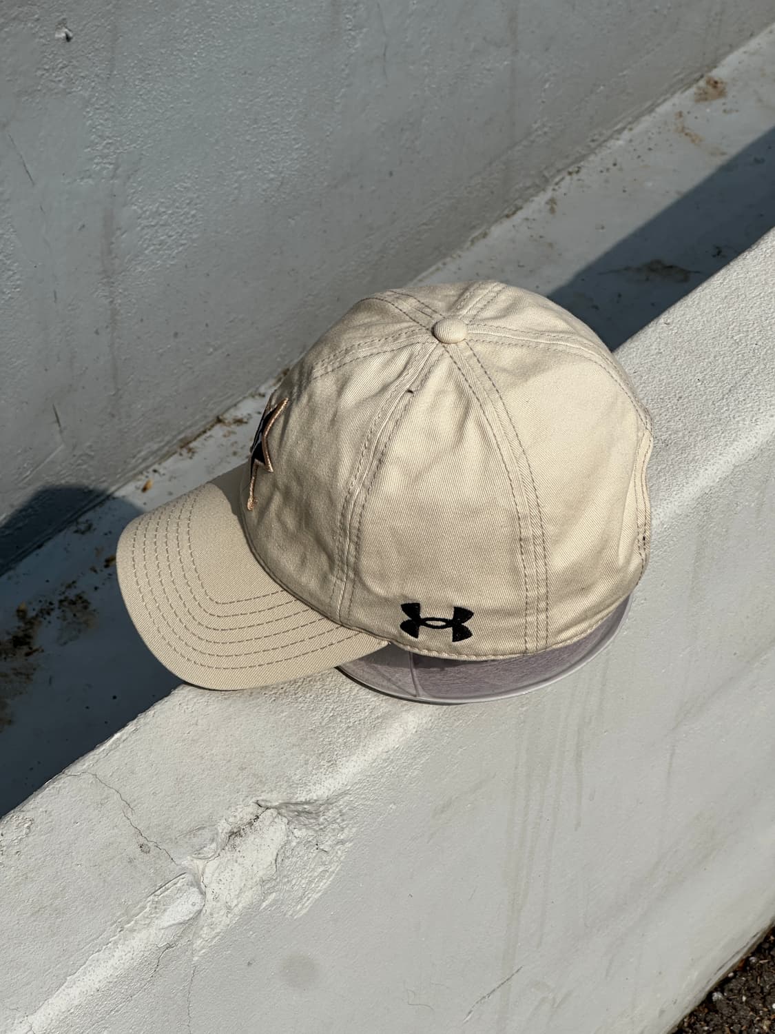 [F] 언더아머 여성 스타로고 볼캡 모자 베이지 상품이미지3