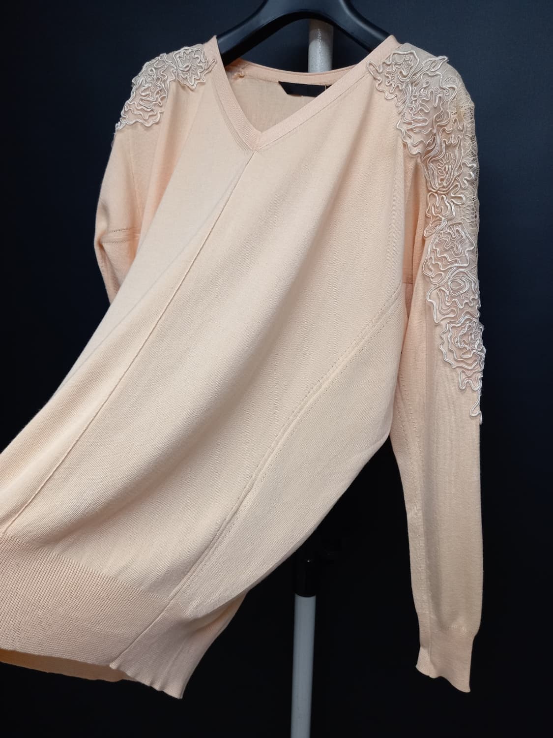 새 미샤 춘추 실크 면 가오리핏 니트 66 77 상품이미지4