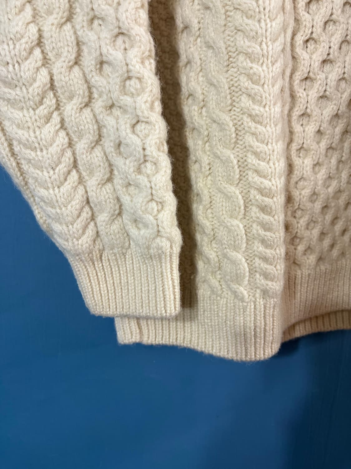 80-90‘s LL Bean Aran Fisherman Sweater.  상품이미지5