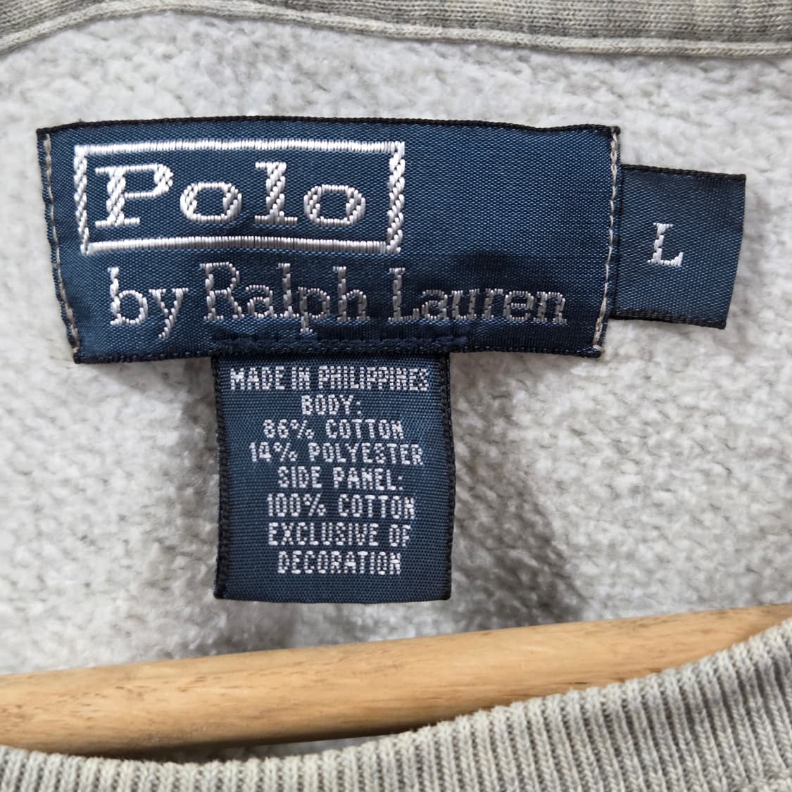 폴로랄프로렌 기모 스웻셔츠 L  상품이미지3