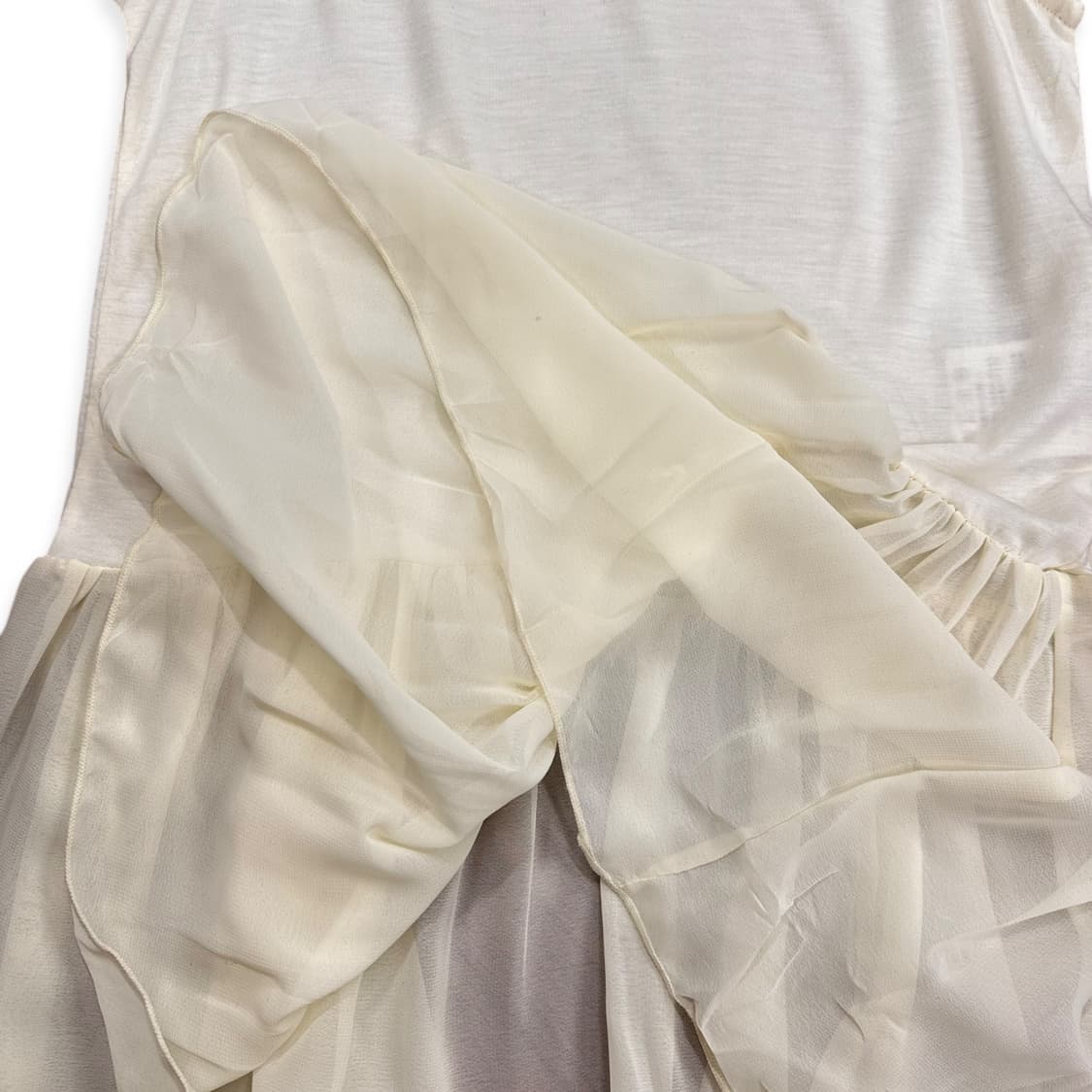 See Through Ruffle Sleeveless Top 상품이미지7