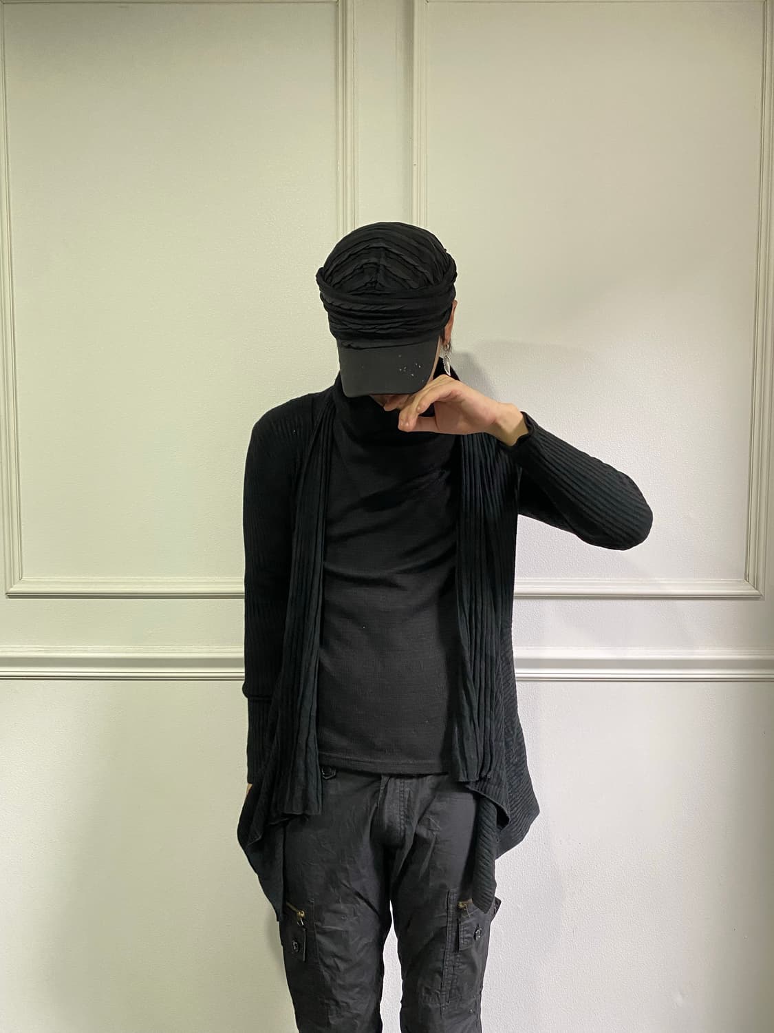 JPN Unbalanced Layering Cardigan 상품이미지7