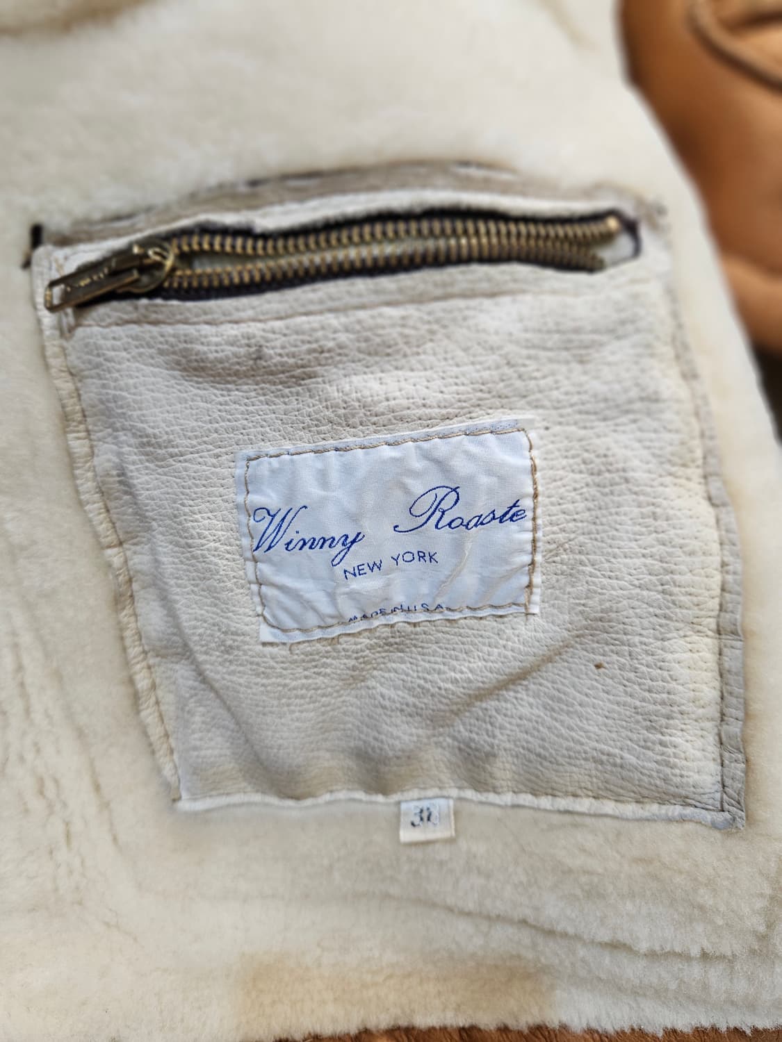 양가죽 무스탕 하프 자켓 상품이미지9