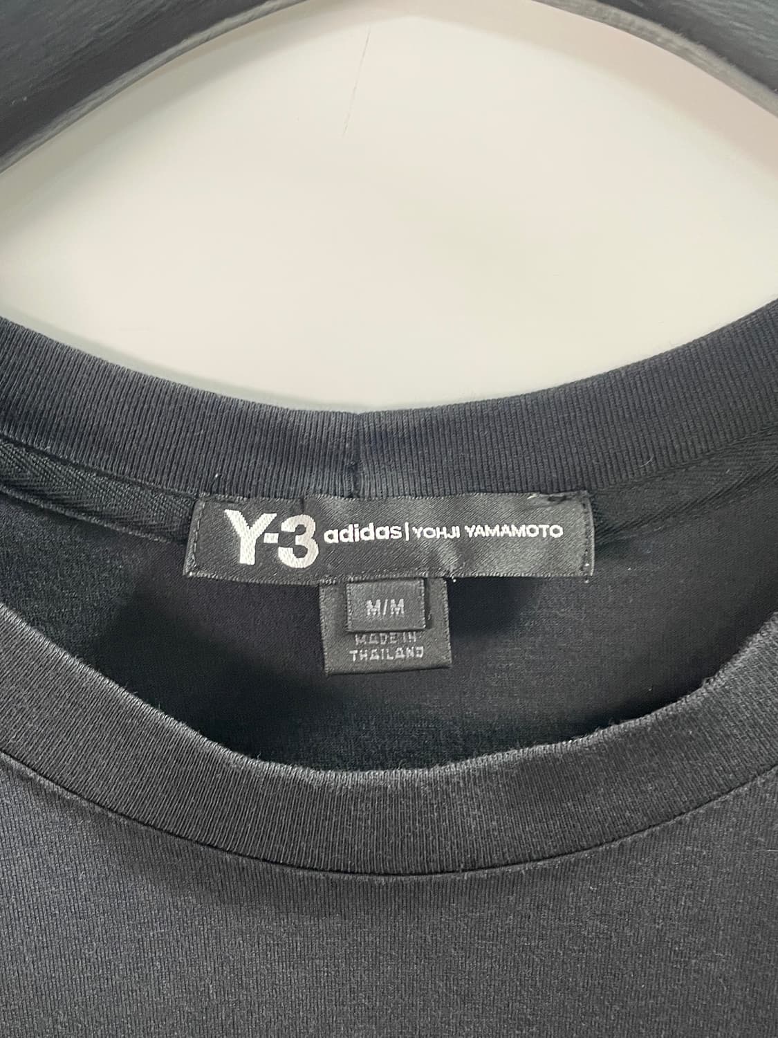 Y-3 요지야마모토 로고 블랙 반팔티 (on.892) 상품이미지5