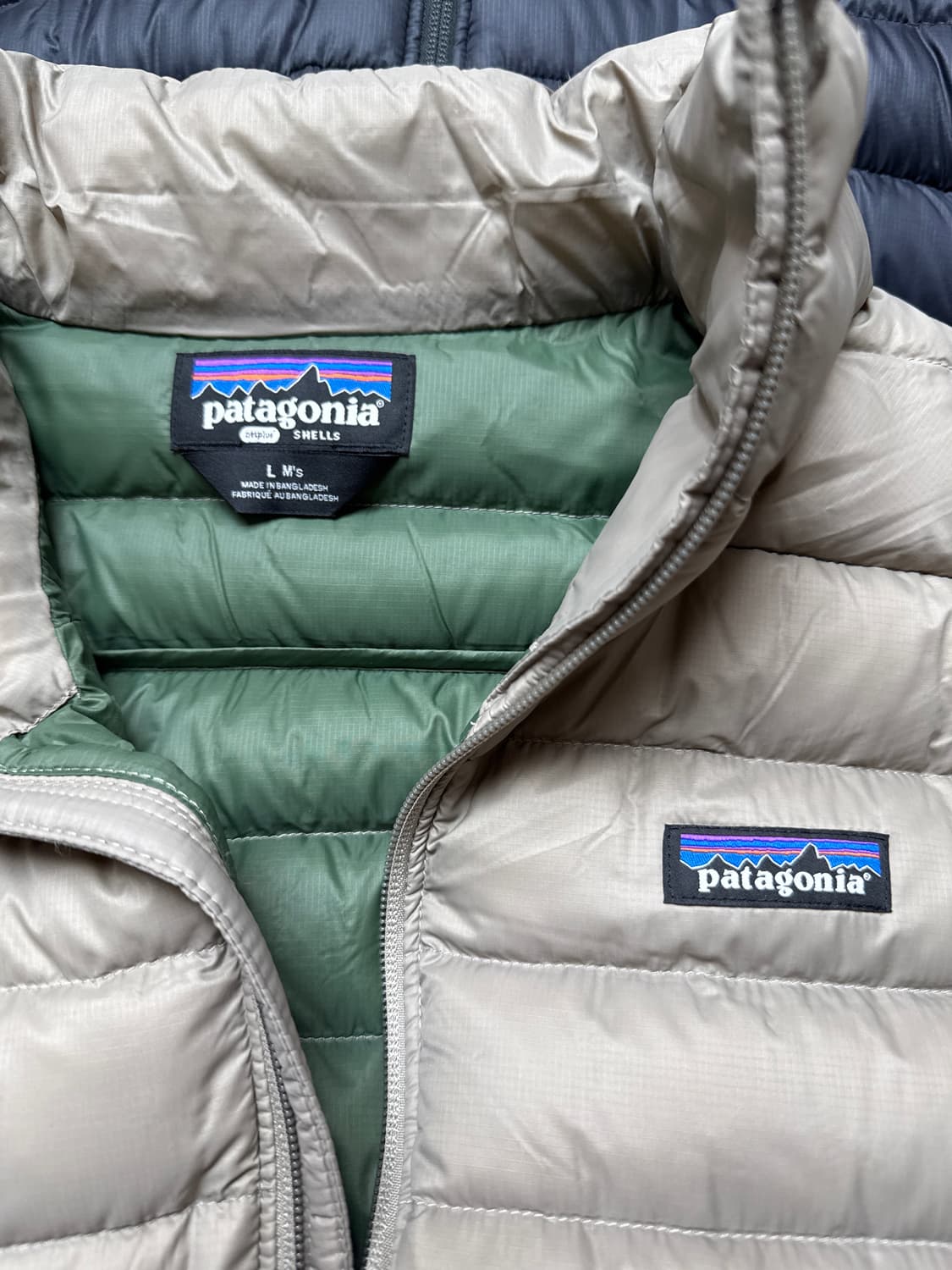 파타고니아 다운스웨터, 씨버드그레이, 라지 사이즈 상품이미지3
