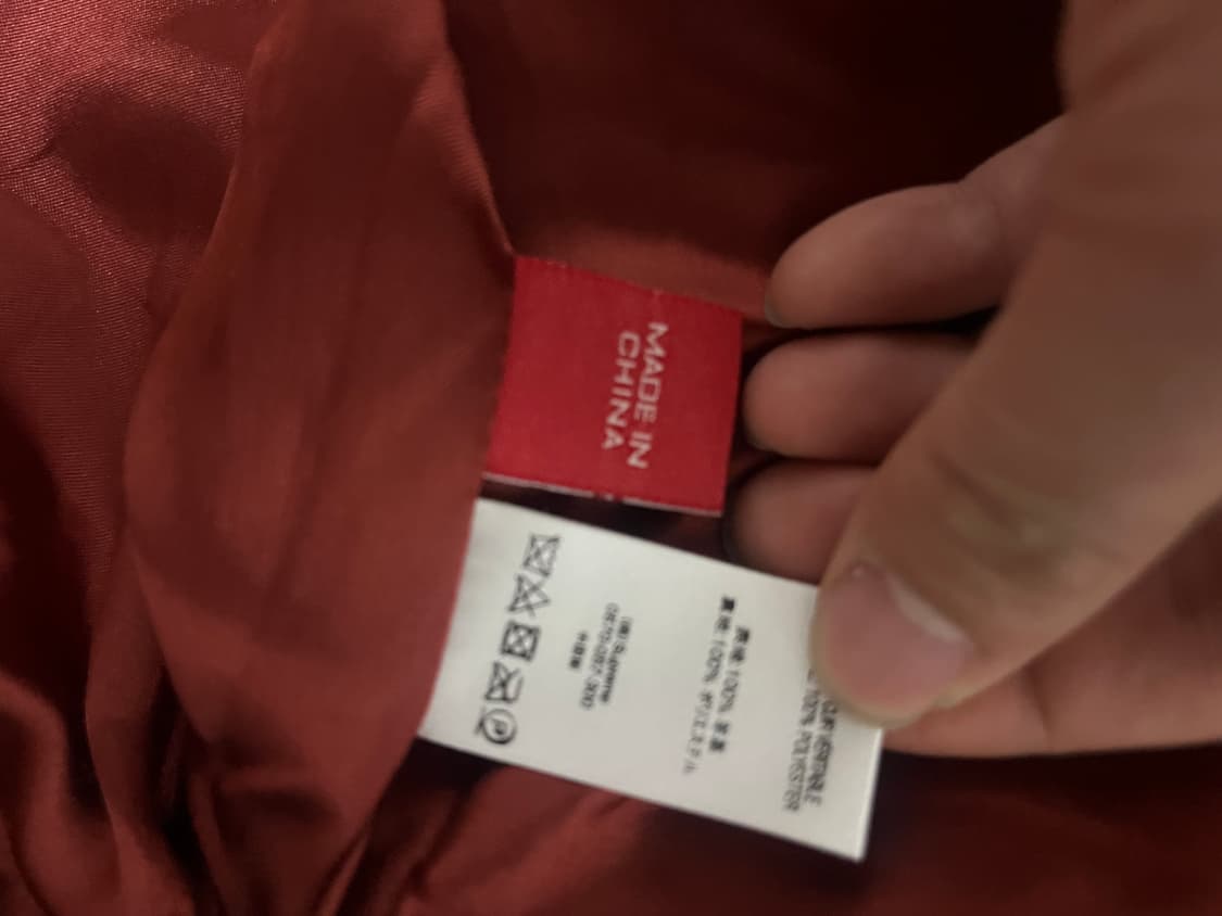 [XL] 슈프림 18SS 스터드 아크 로고 레더 자켓 레드 (명작 아카이 상품이미지5