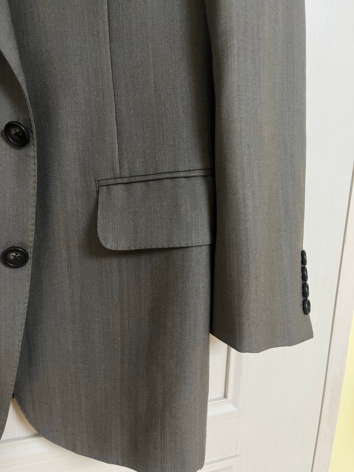 버버리 그레이 오버핏 울 블레이저 자켓 상품이미지7