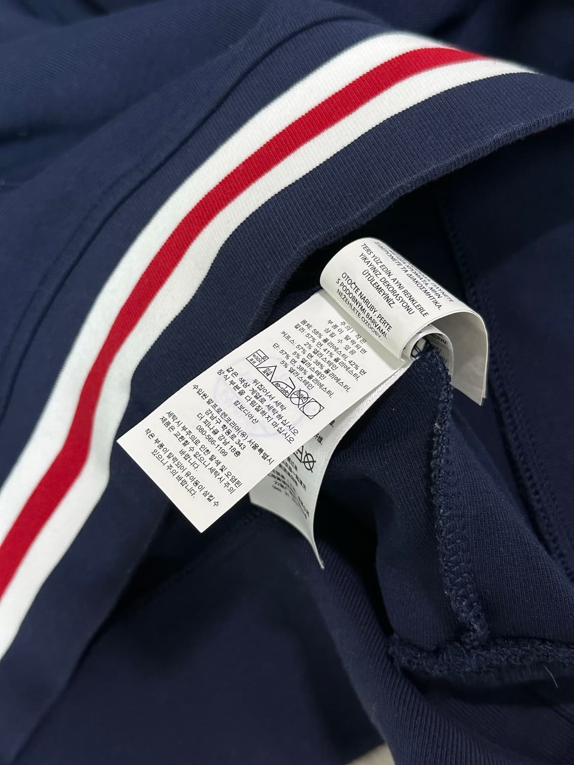 폴로 네이비 맨투맨 손목 디테일  상품이미지7