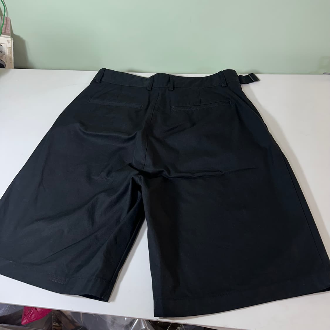 M 무신사스탠다드 투턱 치노반바지 버클쇼츠 상품이미지4