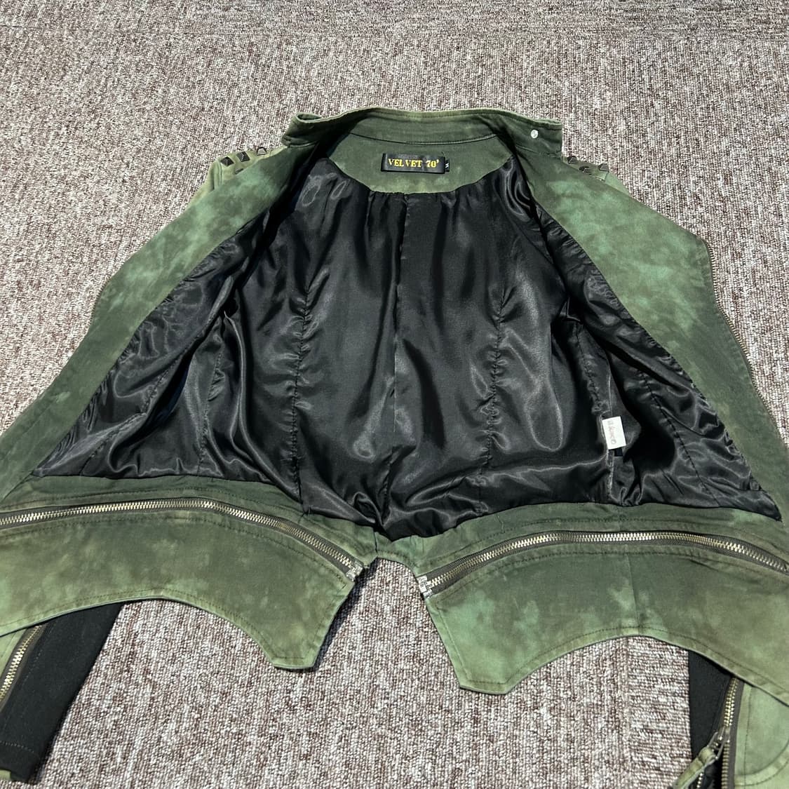 M) 스터드 라이더 지퍼 디테일 자켓 락 펑크 상품이미지5