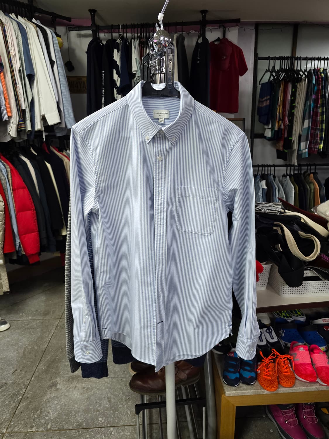 클럽모나코 스트라이프 긴팔 셔츠 (1369) 상품이미지1