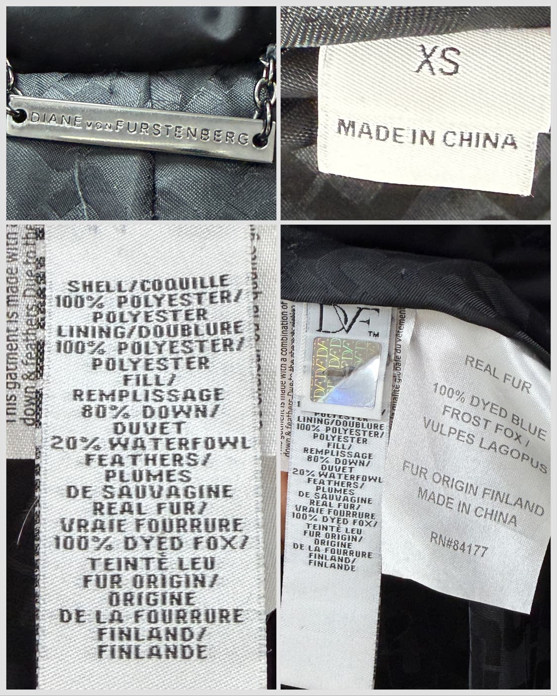 다이앤 본 퍼스텐버그 폭스퍼 다운 롱 패딩 상품이미지6