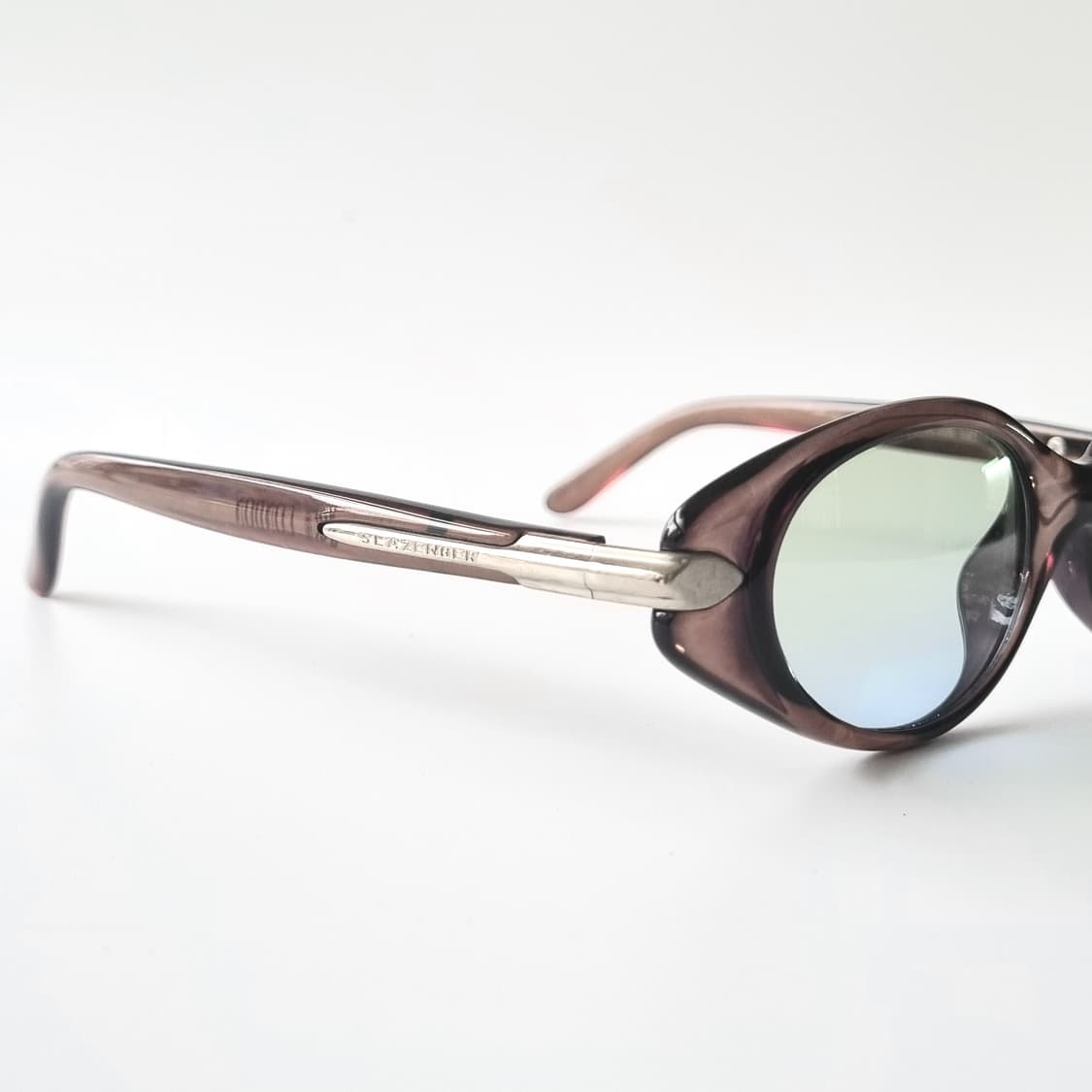 데드스탁 슬래진저 빈티지 오벌 프레임 이리데슨트 선글라스 상품이미지5