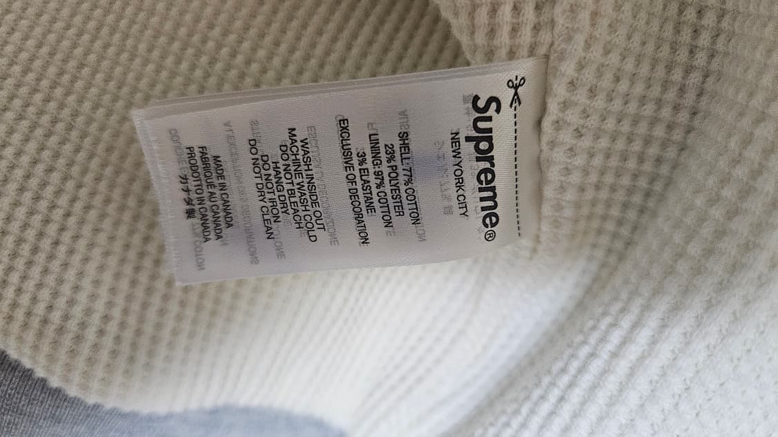 슈프림 아크 써멀 후드집업 XL 
24FW  헤더그레이 상품이미지5