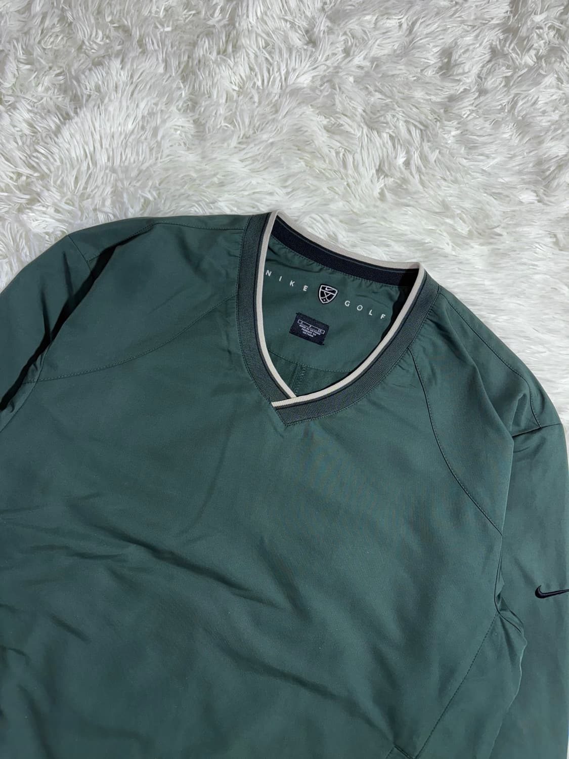 나이키 GOLF 사이드 스우시 카키 풀오버 웜업  상품이미지4