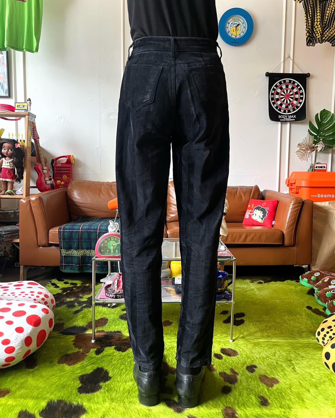 1990s FENDI Old Stripe Velour Trouser 상품이미지2