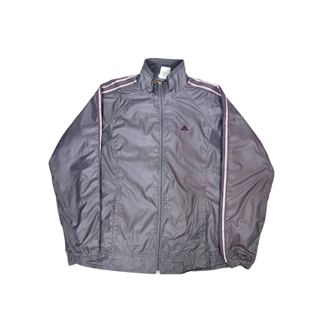 00s 아디다스 퍼플 사이드 라인 오버핏 바람막이 자켓 M 상품이미지5