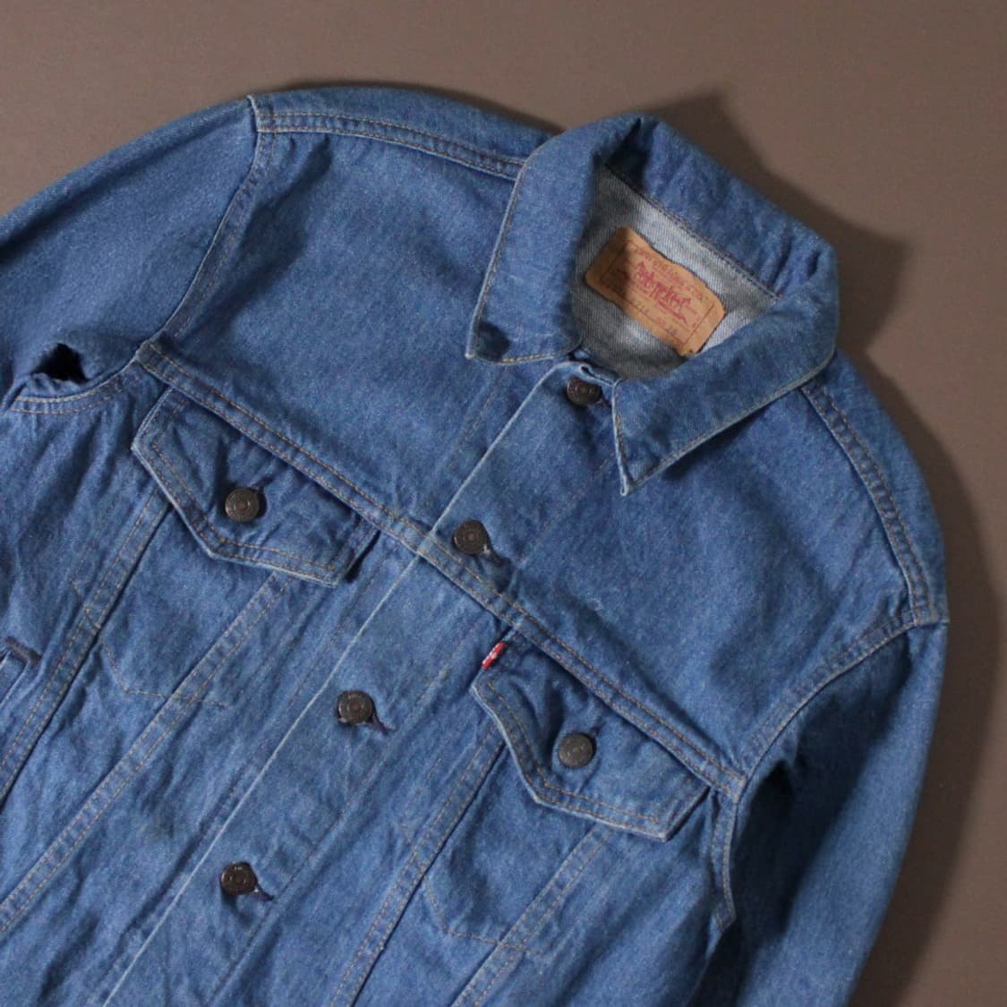 80s Levi's 리바이스 70506 USA 데님 트러커 자켓 L022 상품이미지3