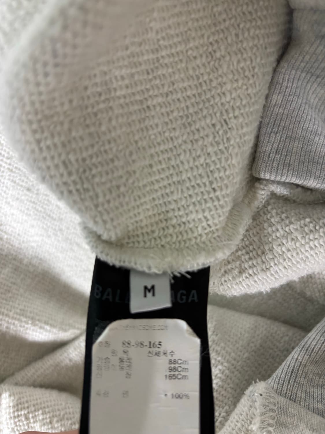 발렌시아가 bb로고 후드집업 M 상품이미지4