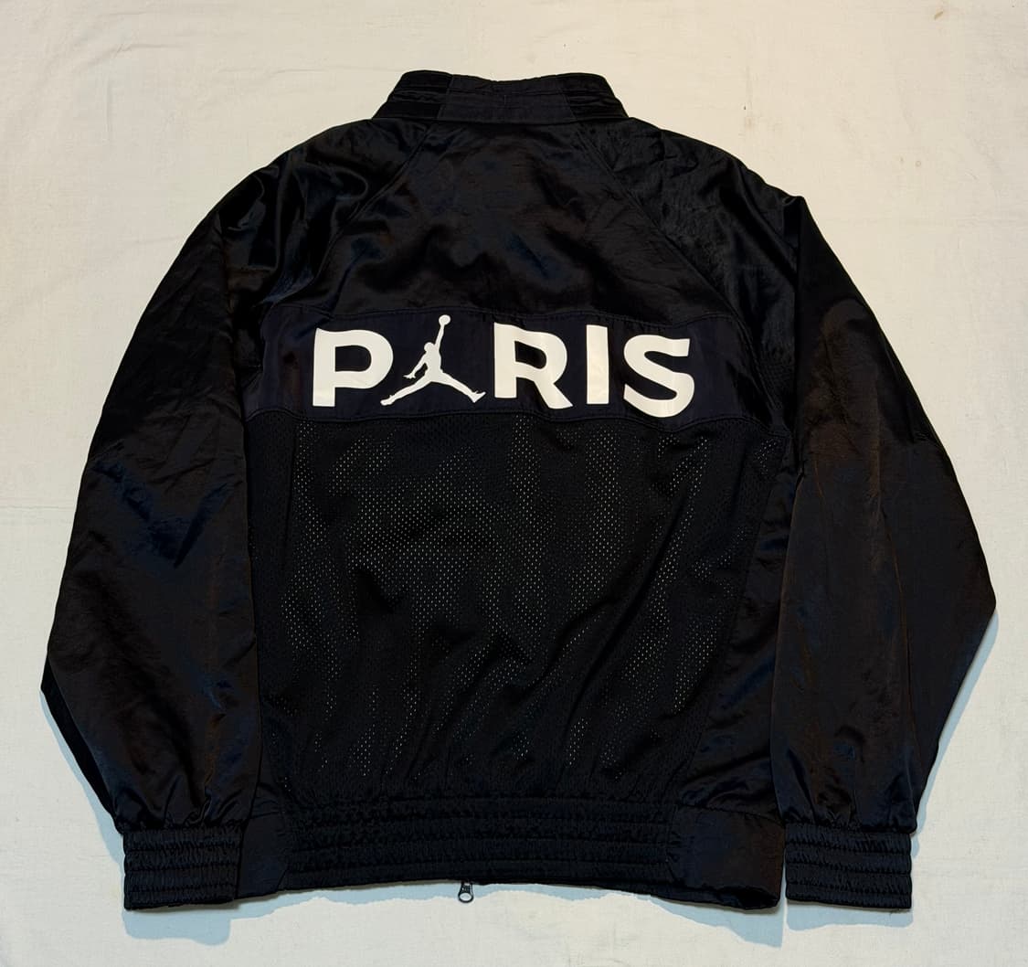 조던 X 파리생제르망 에어수트 져지 자켓 블랙 상품이미지5