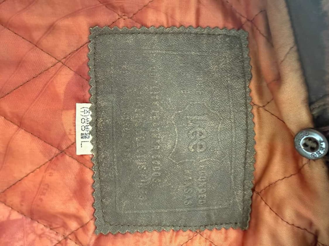 90‘s LEE 쌍방울 양가죽 레더 자켓  상품이미지5