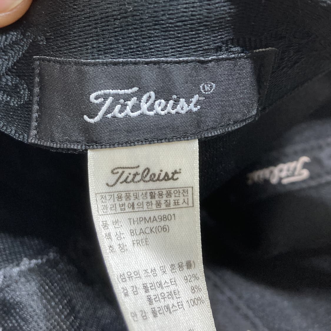 타이틀리스트 남성골프캡모자 블랙 FREE  상품이미지5