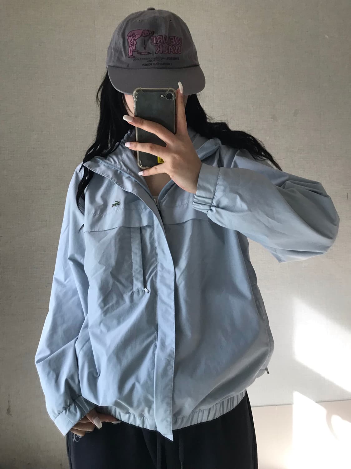 라코스테 연하늘 블루종 자켓 상품이미지3