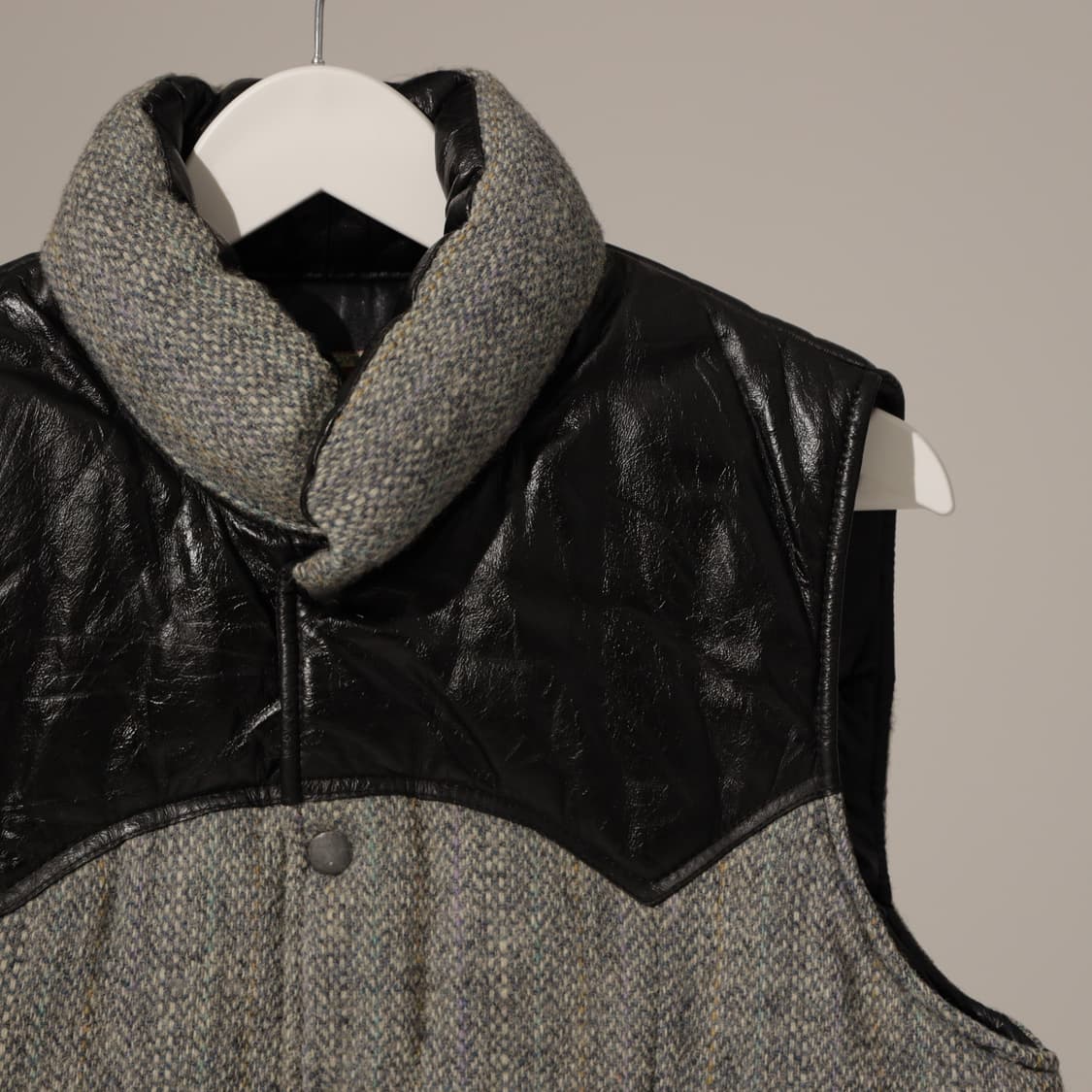 해리스트위드 패딩 베스트 상품이미지1