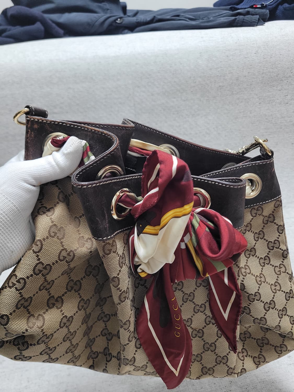 (정품)구찌 토트백+구찌 스카프 상품이미지2