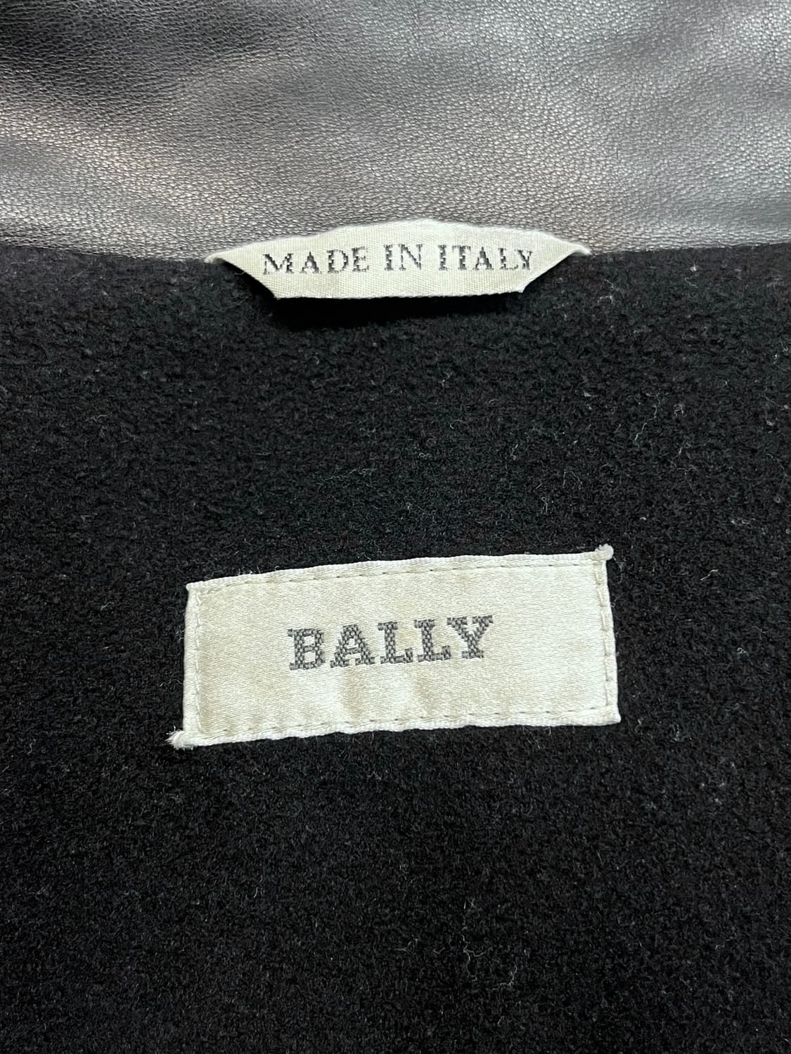 빈티지 Bally 발리 베라펠레 레더 발마칸 가죽 코트 상품이미지7