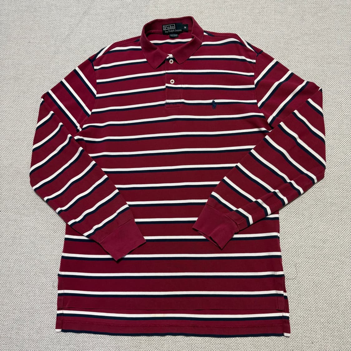 폴로 랄프로렌 스트라이프 긴팔 폴로티 상품이미지1