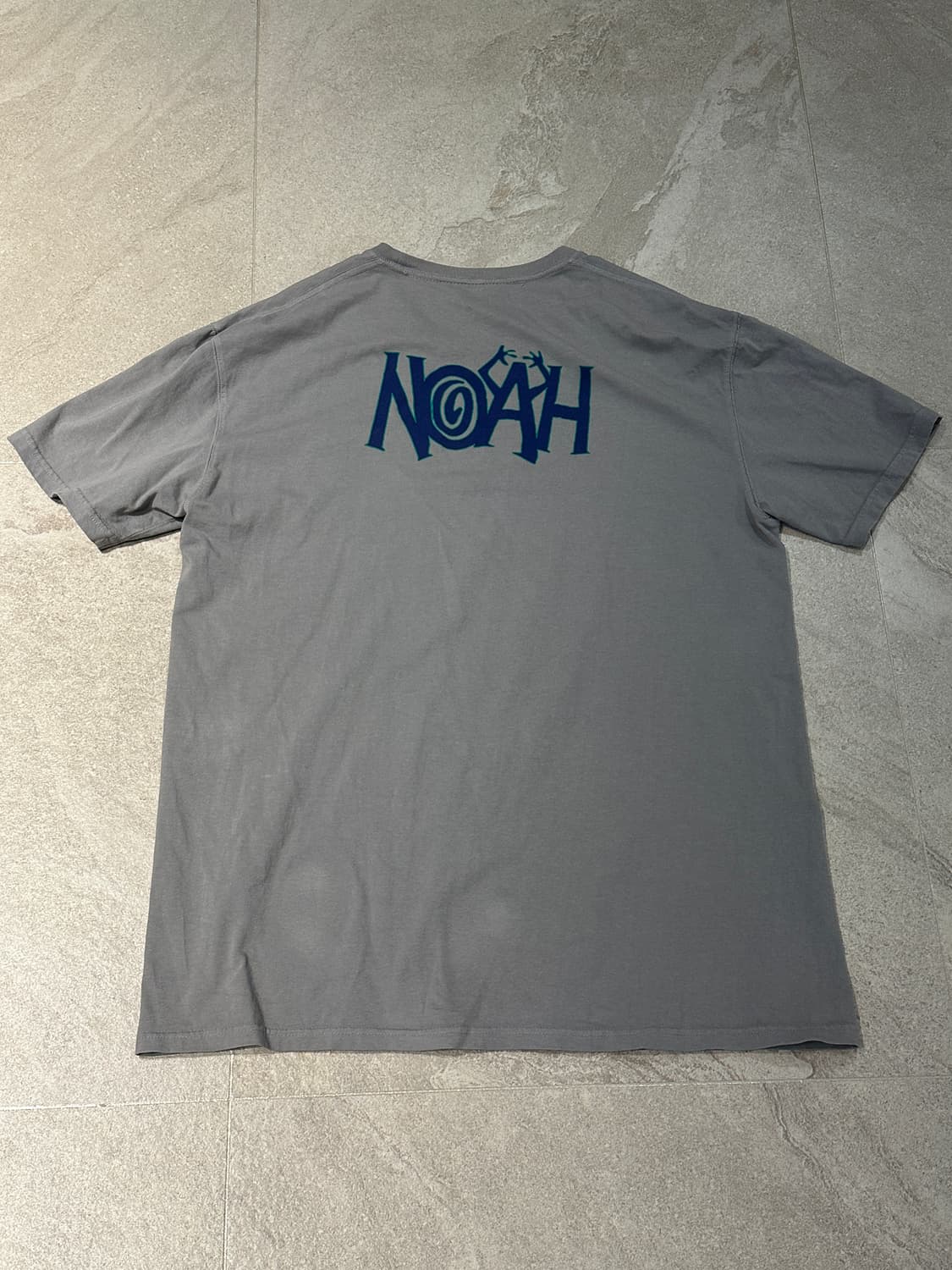 노아(NOAH) 그레이 카오스 반팔 티셔츠 XL 상품이미지4