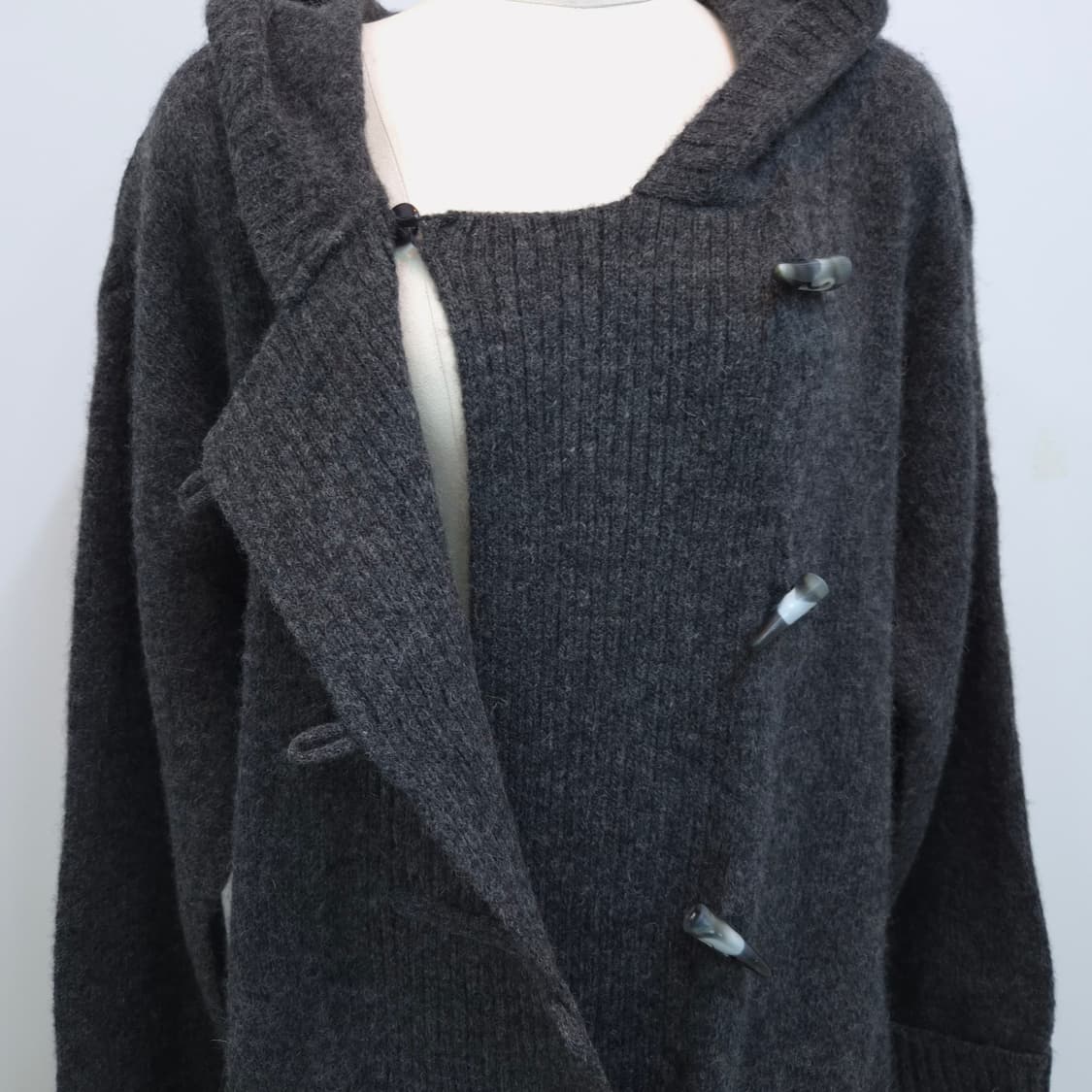 MAISON DE WORGE 니트 더플 코트 상품이미지4