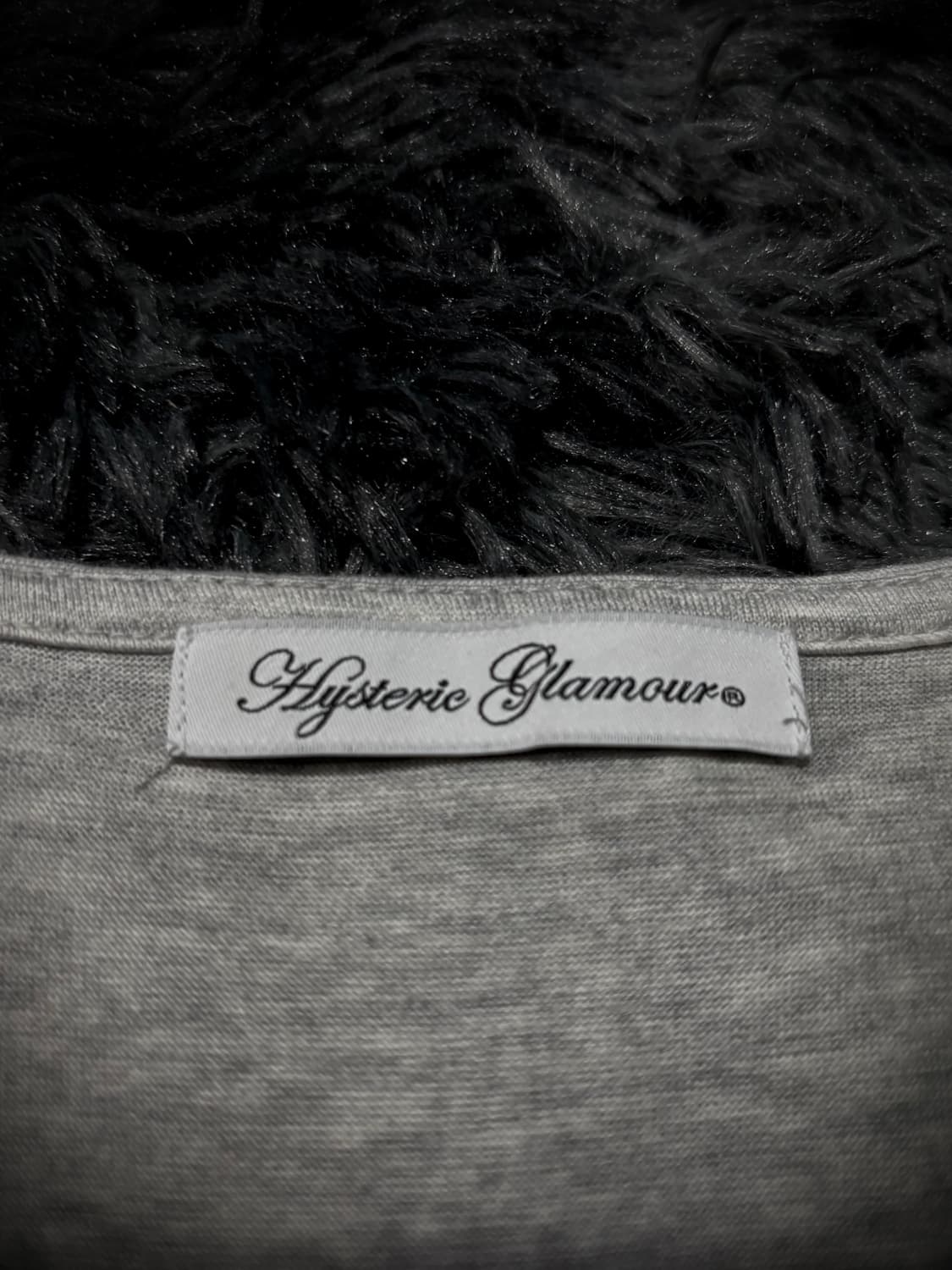 Hysteric Glamour 걸프린팅 오너먼트 그레이 반팔 티셔츠 상품이미지10