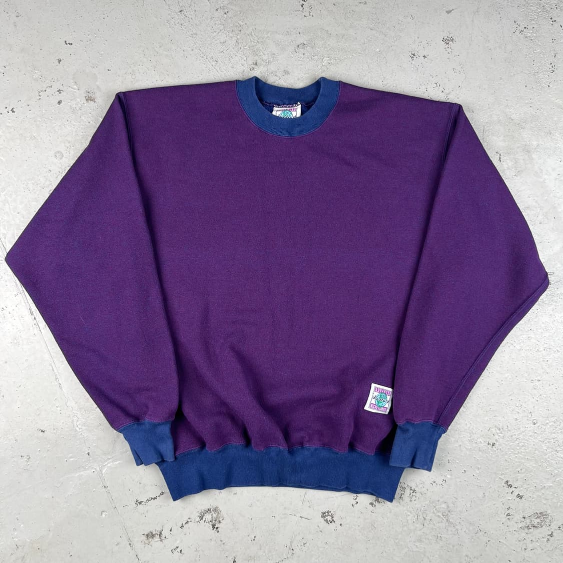 빈티지 듀오폴드 퍼플 네이비 스웻셔츠 상품이미지2