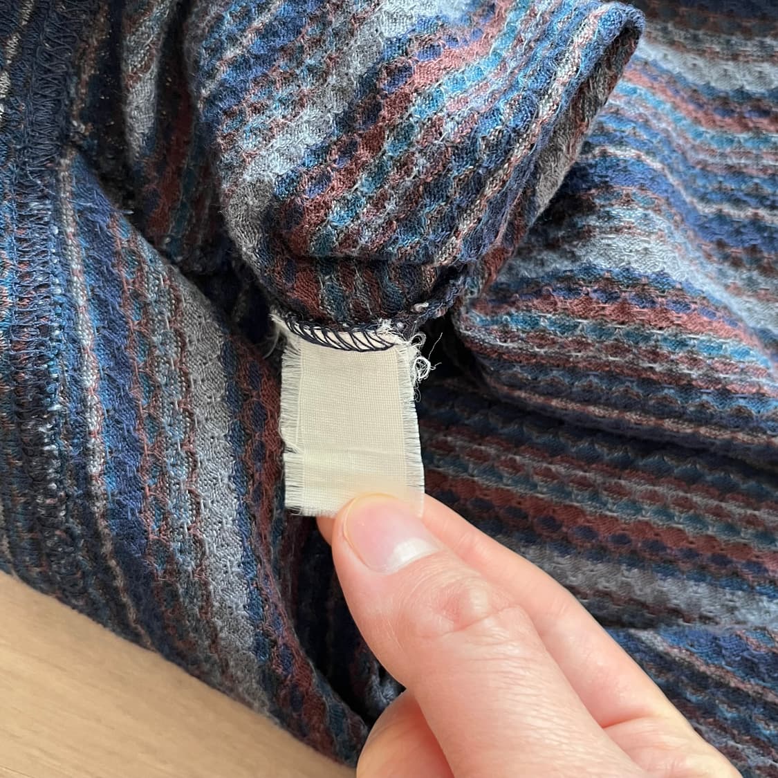 [L] 90s 빈티지 올드 스투시 스트라이프 니트 반팔 티셔츠 상품이미지4