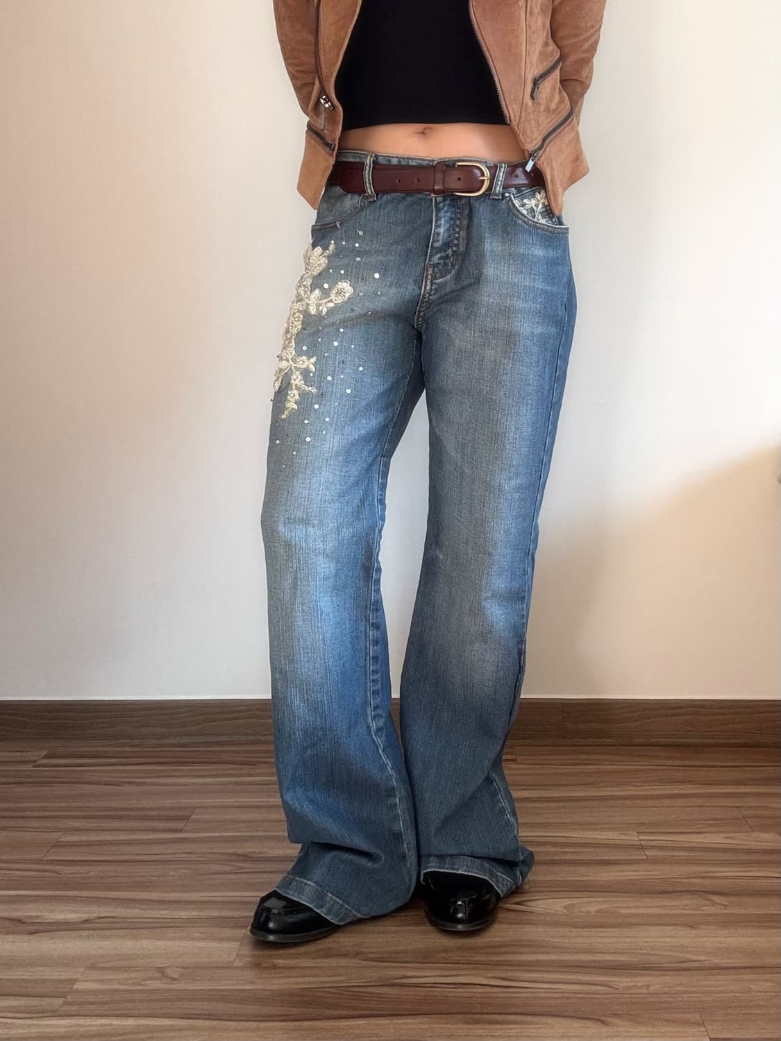 오리엔탈 데님 부츠컷 팬츠 상품이미지4