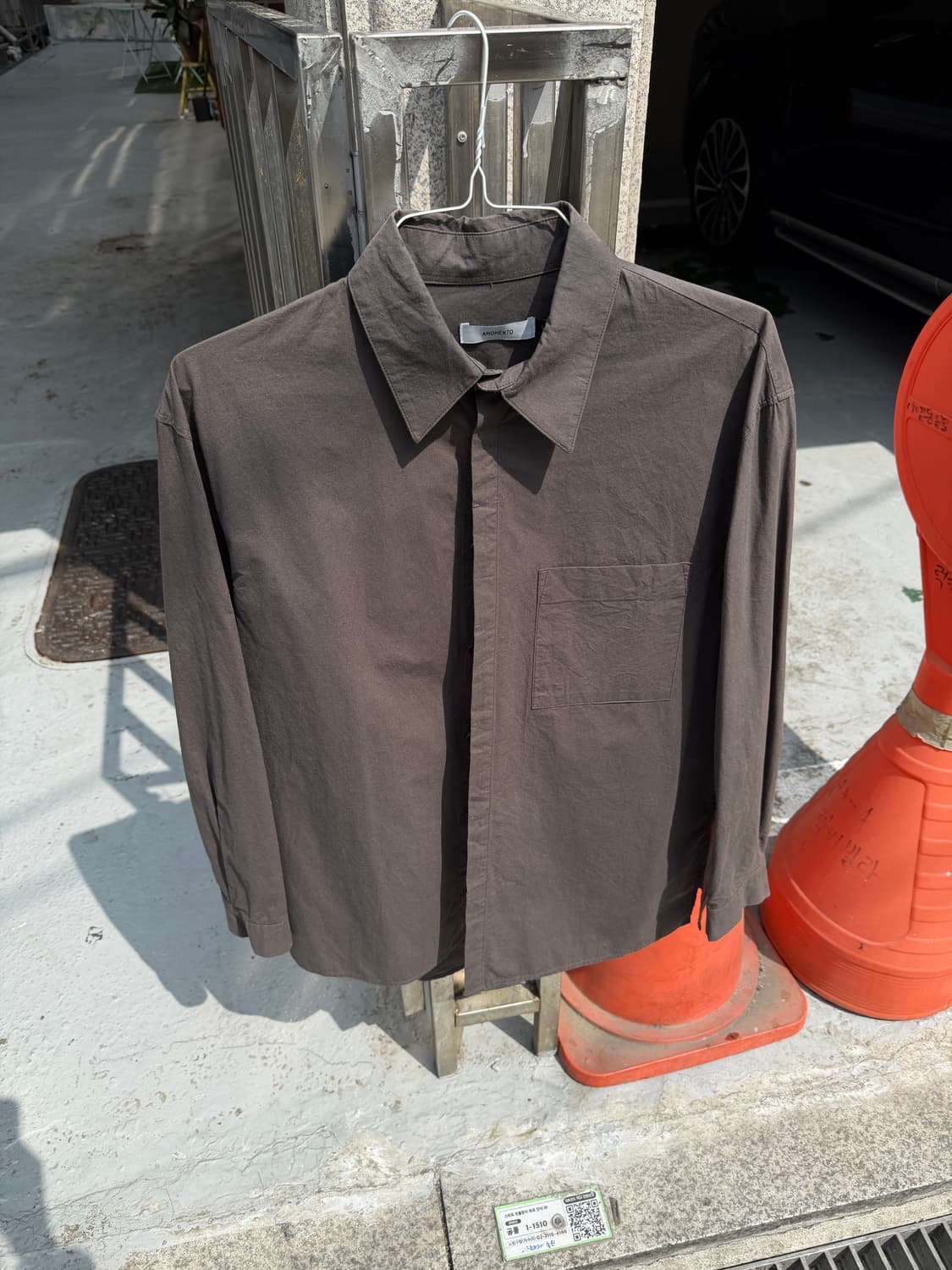 아모멘토 브라운 셔츠 L 상품이미지1