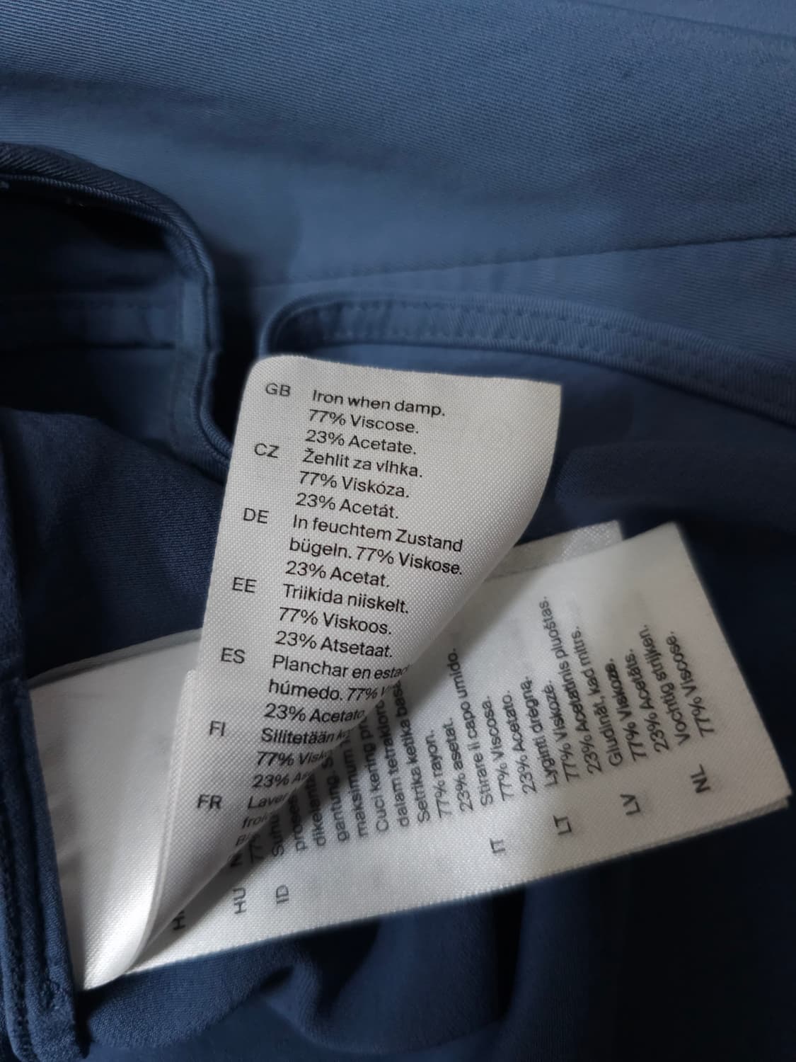 COS 코스 블루 드레이프 넥 블라우스 상품이미지8