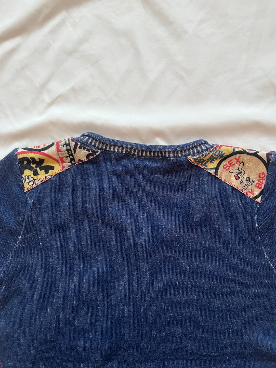 (초레어)히스테릭 글래머 아카이브 초기 패치워크 니트 가디건 롱 슬리브 상품이미지4