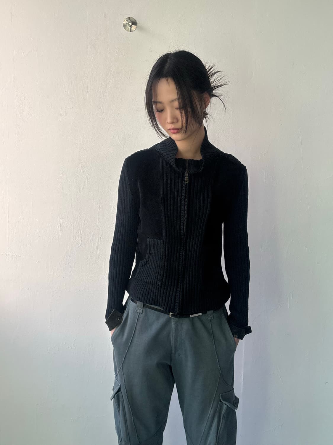 램페이지 90’s 멀티 패브릭 하프 집업 상품이미지4