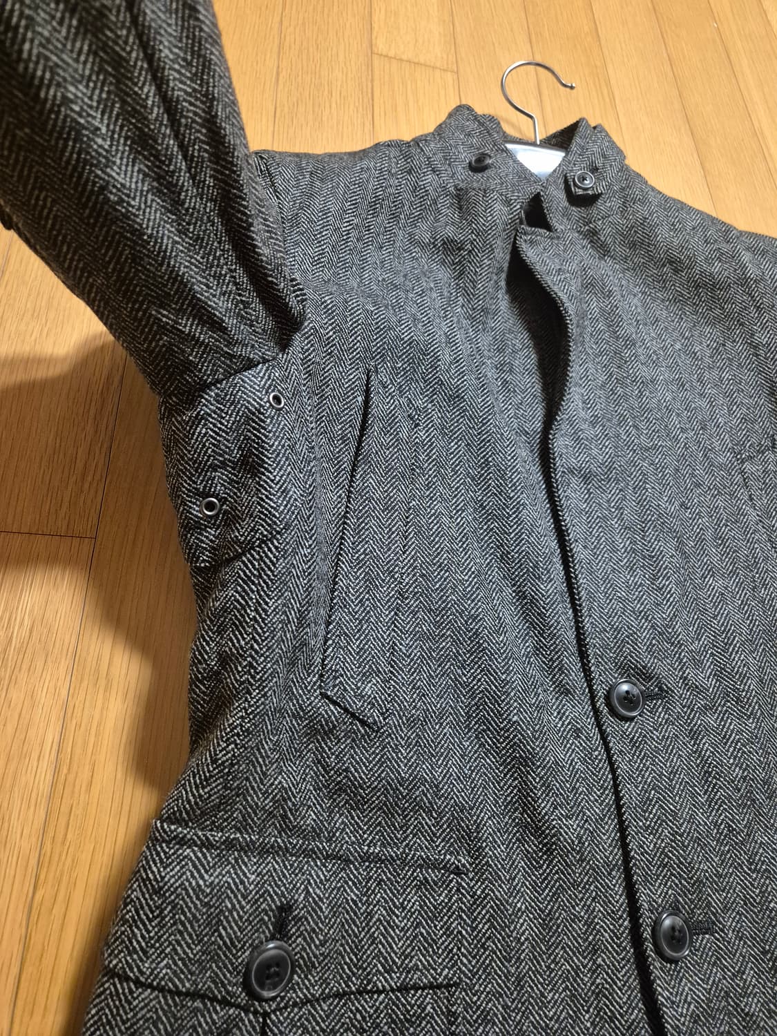 일본 힐튼 헤링본 자켓 상품이미지4