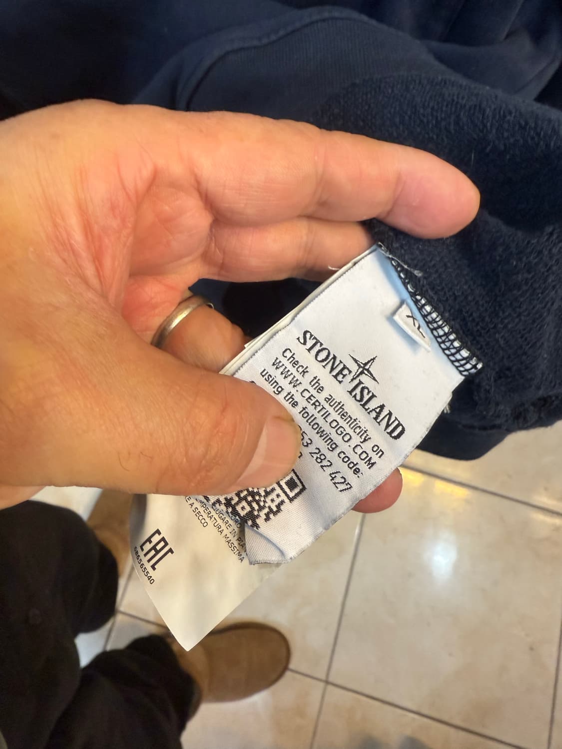 105 정품 스톤아일랜드 원포켓 맨투맨 팝니다 상품이미지5