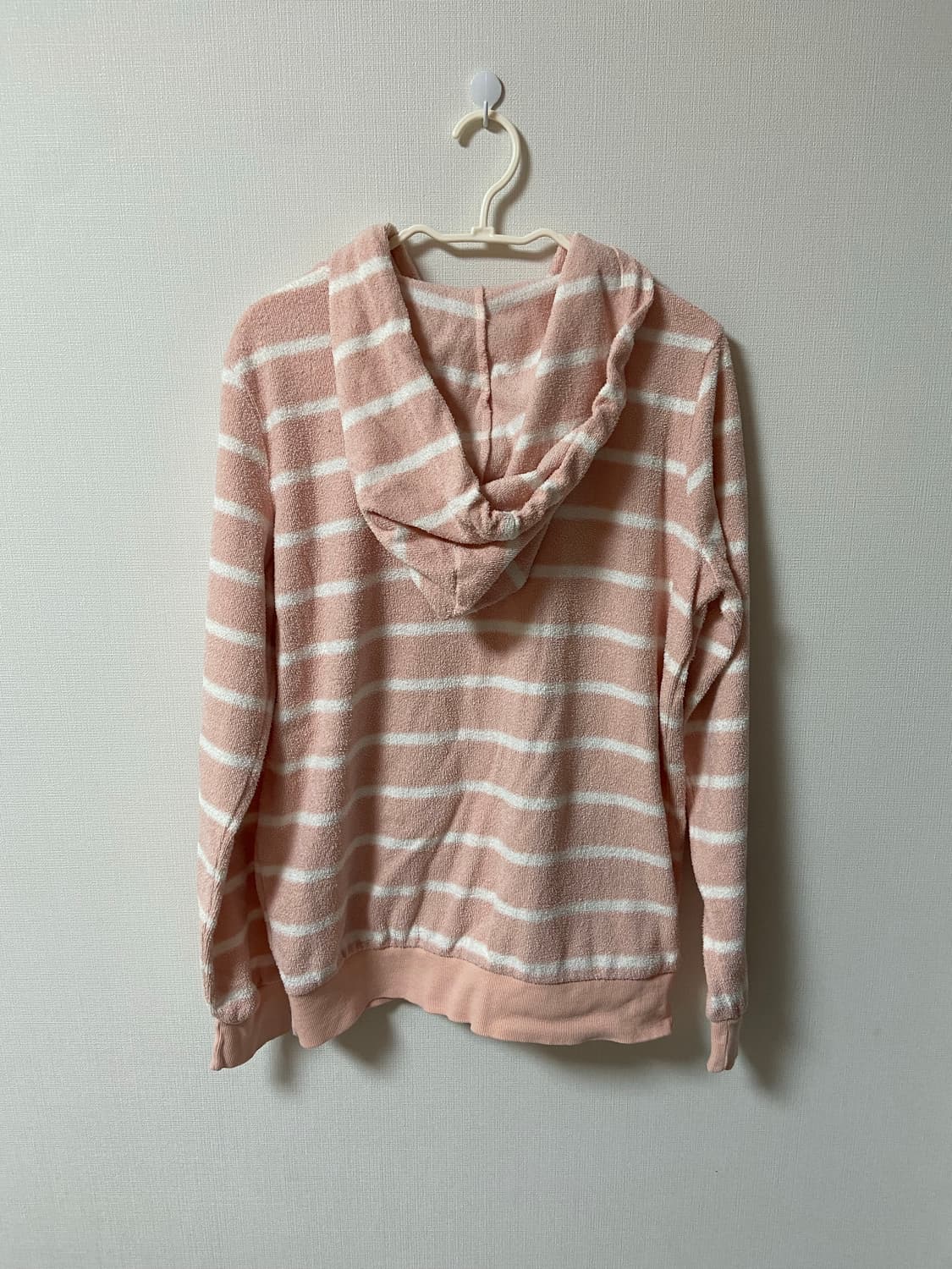 일본 빈티지 갸루 딸기우유빛 수면 후드집업 상품이미지5