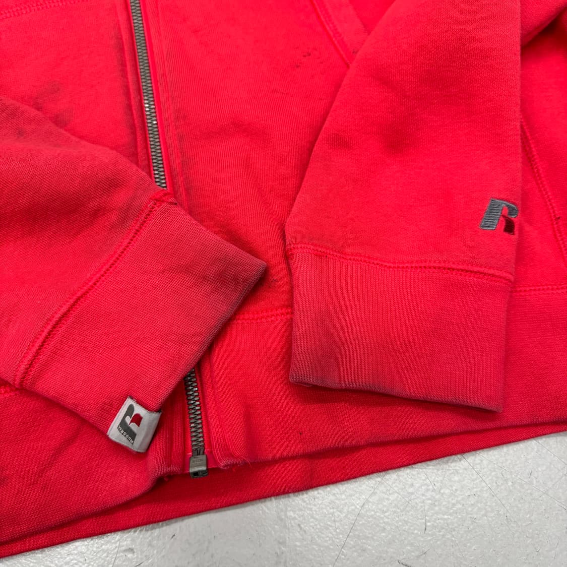 러셀 빈티지 후드집업 레드 상품이미지6